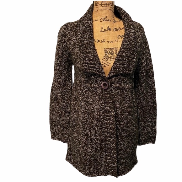 Sweaters - Nurture Black & White Sweater Cardigan sz Small